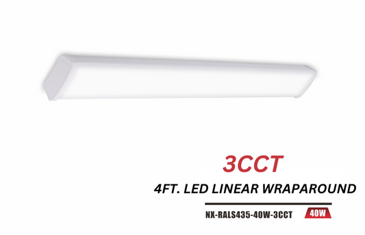 4 ft LED Linkable Wraparound Light, 40W 3CCT NX-RALS435-40W