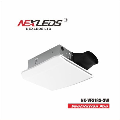 Slim profile bathroom ventilation fan, selectable CFM