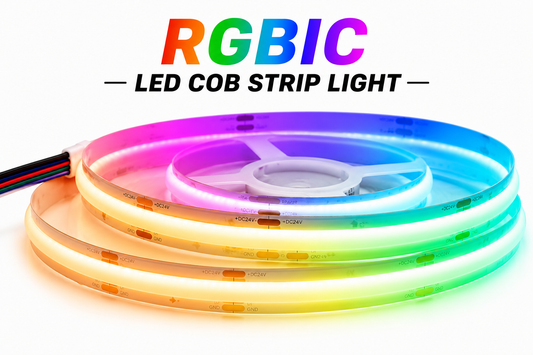 NEXLEDS RGBIC COB LED strip light, 16W per meter, 24V