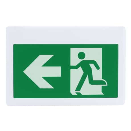 Votatec LED Running Man Exit Sign — AC Only (No Battery), 120/277/347V
