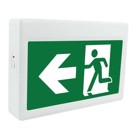 Votatec LED Running Man Exit Sign — AC Only (No Battery), 120/277/347V