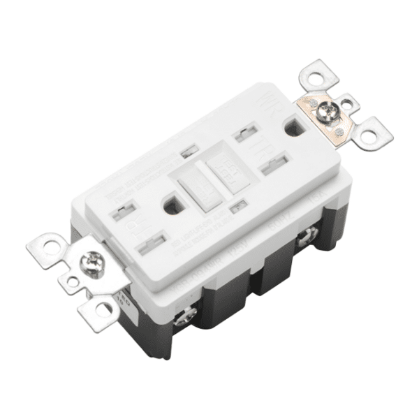 15A GFCI Outlet Tamper-Resistant, Self-Test, LED Indicator