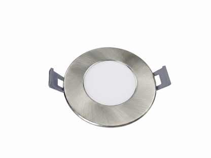 Votatec Encastré LED mince de 3 po, CCT 5 couleurs réglable, intensité variable (blanc/noir/nickel brossé)
