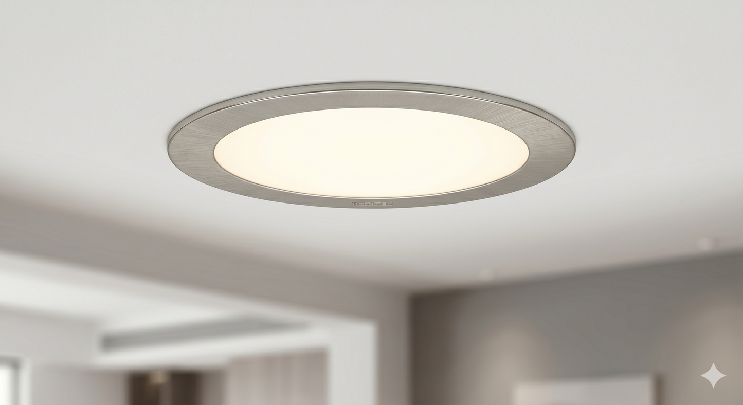 Votatec 6" Slim LED Pot Light 5-CCT, Wet Location (White/Black/Brushed Nickel)