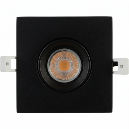 Votatec Encastré LED Gimbal 3" 5CCT Ajustable, Gradable (Blanc/Noir/Carré)