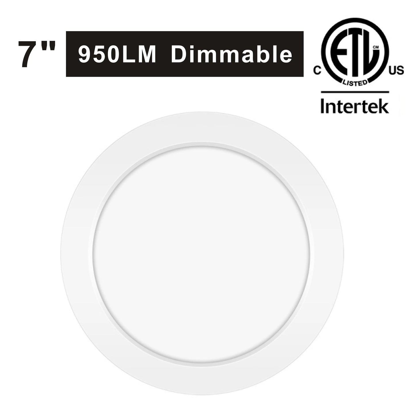Dimmable ETL LED Flush Mount Round Panel Light