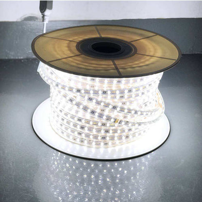 110V SMD 5050 LED Strip Light Waterproof, 50M Roll with Controller