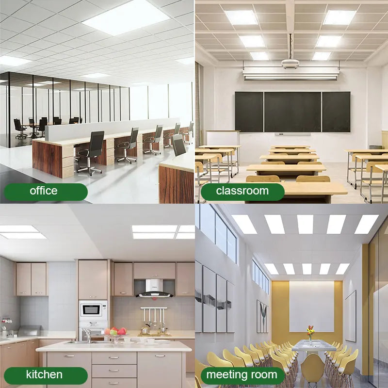 1x4 Backlit LED Panel — Smart Ready, 3CCT, Wattage Adjustable, 120-277V, Dimmable (4 Pack)