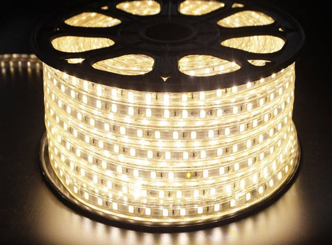 110V SMD 5050 LED Strip Light , Waterproof, 25M Roll with Controller