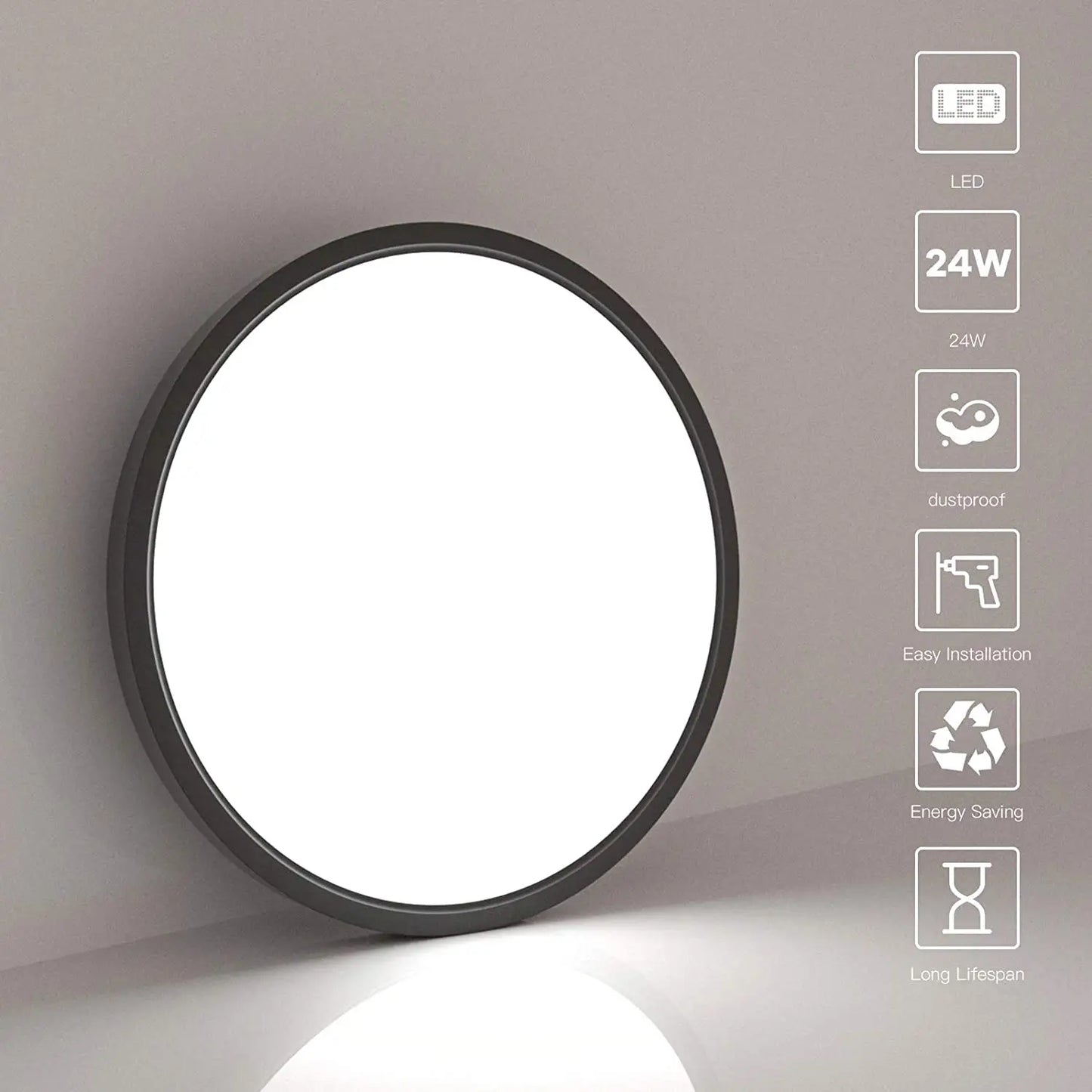 Dimmable ETL LED Flush Mount Round Panel Light