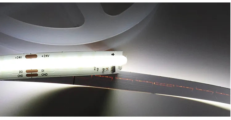 12V COB LED Strip Light — 480 LEDs/m, RA90, UL Listed
