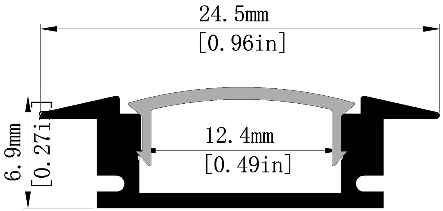 LS-019 - PROFIL EN U AVEC LÈVRE