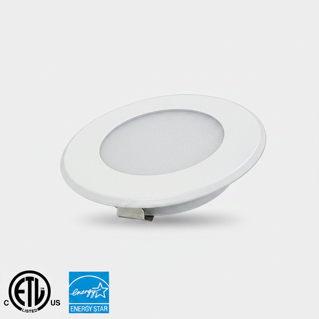 Lighthouse 3CCT 2.5W Recessed Led under cabinet light with 58mm cut out hole.