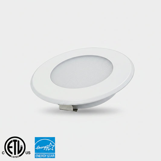 Lighthouse 3CCT 2.5W Recessed Led under cabinet light with 58mm cut out hole.