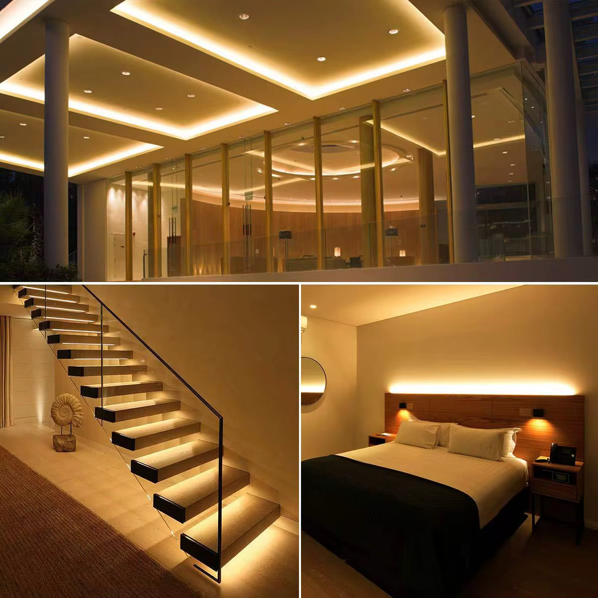 NEXLED COB LED Strip Light, 10W/M, 24V, 1000lm/m, CRI90, IP20, 5M Roll (UL Listed)
