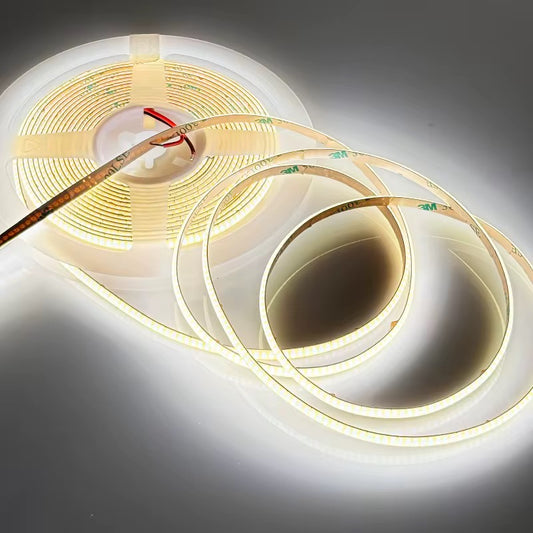 NEXLED COB LED Strip Light Slim 5mm, 6W/M, 24V, 570lm/m, 504LED/M, 5M Roll, IP20  (UL Listed)
