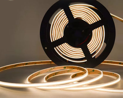NEXLED COB LED Strip Light ,8W/M, 24V, 840lm/m, Multi IP Rating, 5M Roll (UL Listed)