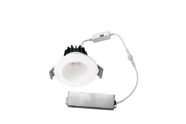 Votatec 2" Baffle Downlight — 5-CCT, Round & Square (White/Black)