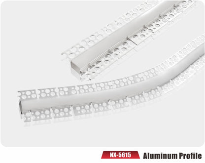 Flexible Drywall LED Aluminum Profile – NX-Q5615 (3M / 10ft)