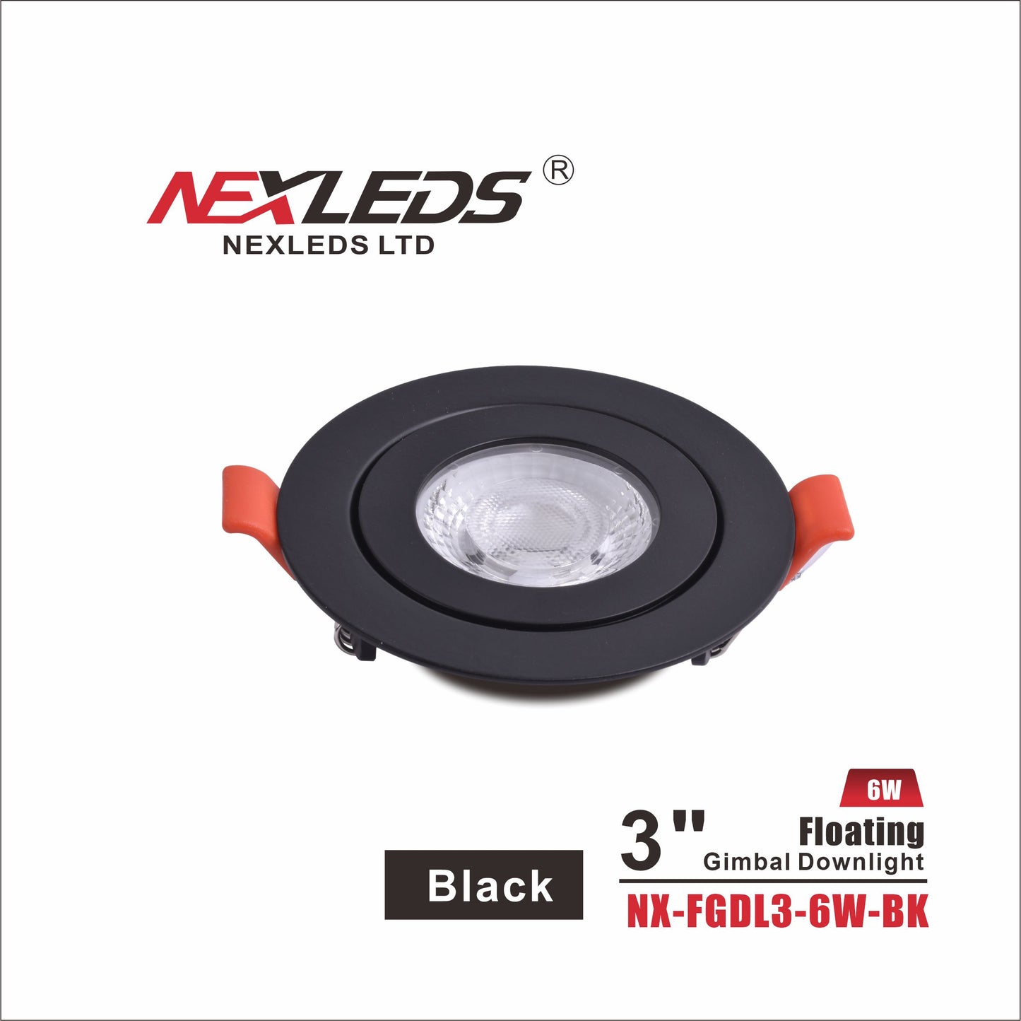 3" Floating Gimbal Pot Light — 5CCT, 360° Adjustable