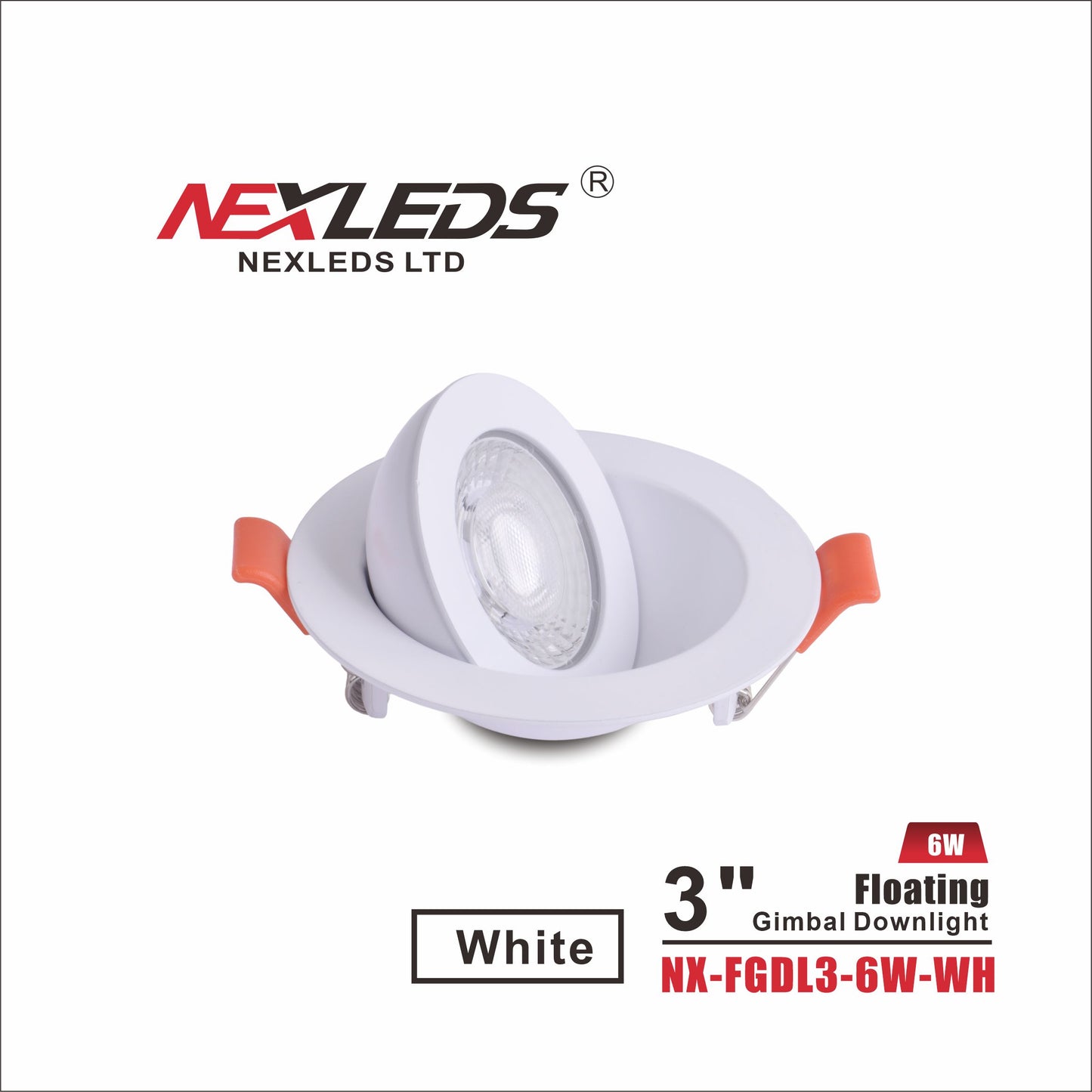 3" Floating Gimbal Pot Light — 5CCT, 360° Adjustable