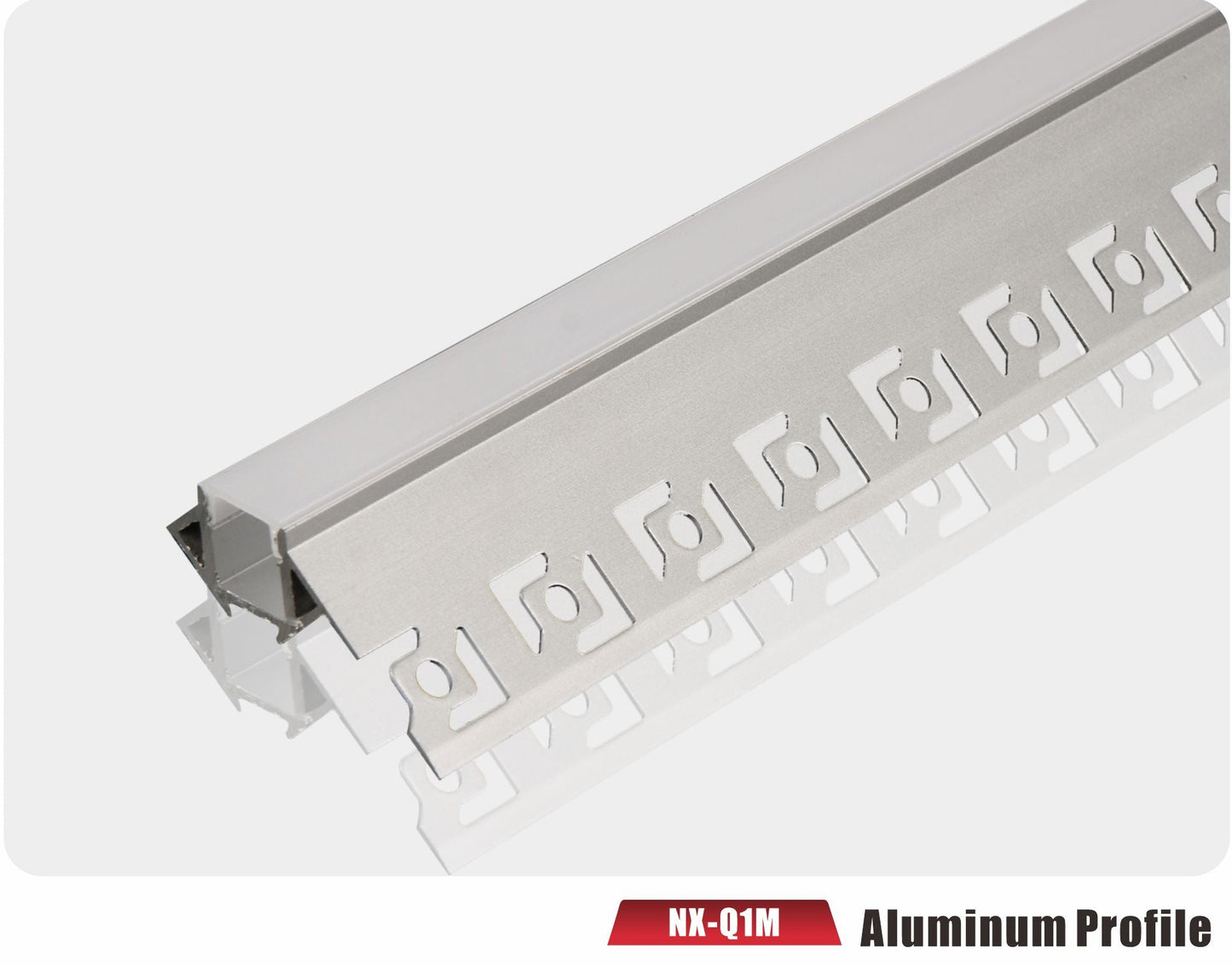 Outside-Corner Drywall LED Aluminum Profile – NX-Q1M (3M / 10ft)