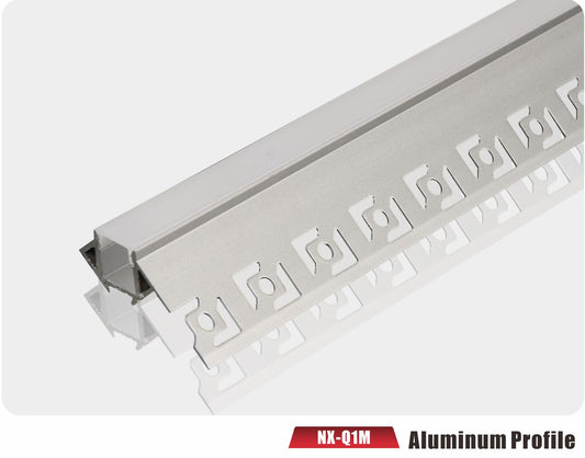 Outside-Corner Drywall LED Aluminum Profile – NX-Q1M (3M / 10ft)