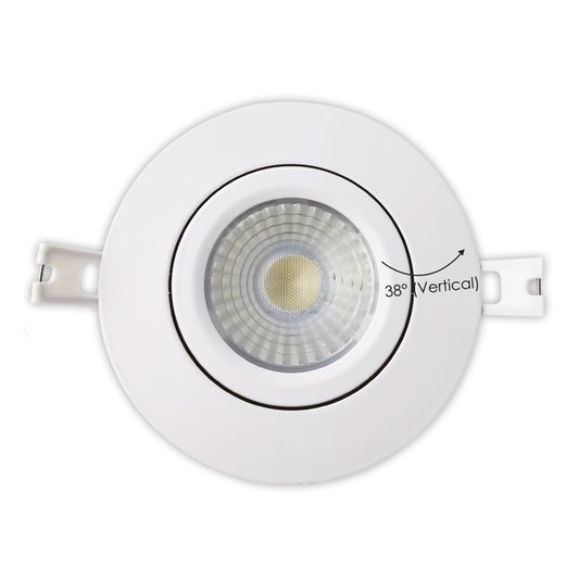 Votatec 4 inch retrofit gimbal LED pot light, 5CCT