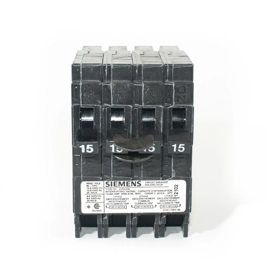 Siemens quad circuit breakers