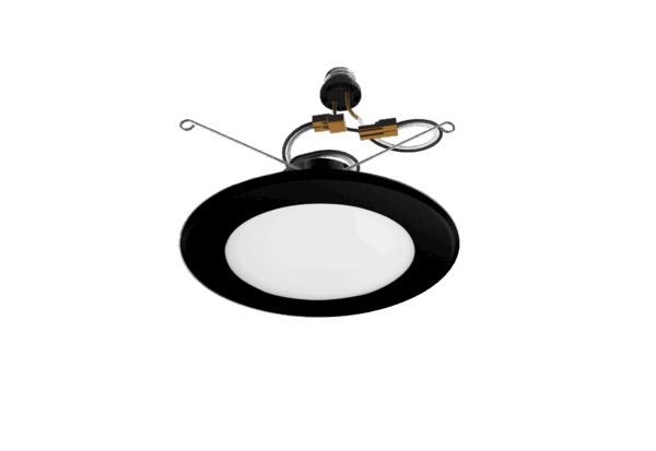 Votatec 4" Retrofit LED Pot Light — 5-CCT Adjustable, Dimmable (White/Black)