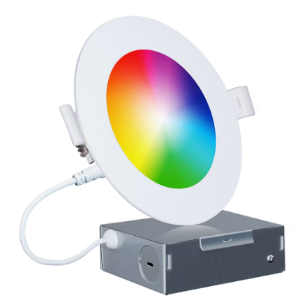 4 inch smart RGB slim panel pot light, app controlled