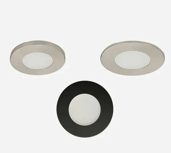 LED Slim 12V Puck Light. 2 inch,Single Color, 2.2 Watt, Surface Mounted. No hole required