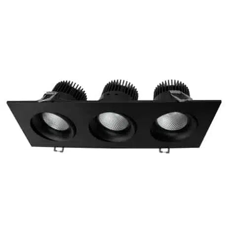 Votatec 3.5 inch 3-head regressed gimbal pot light, 5CCT