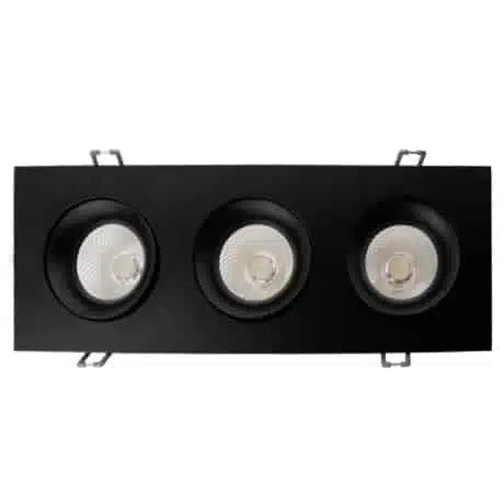 Votatec 3.5″ 3 HEADS Regressed Gimbal 5Way CCT Adjustable (White/Black)