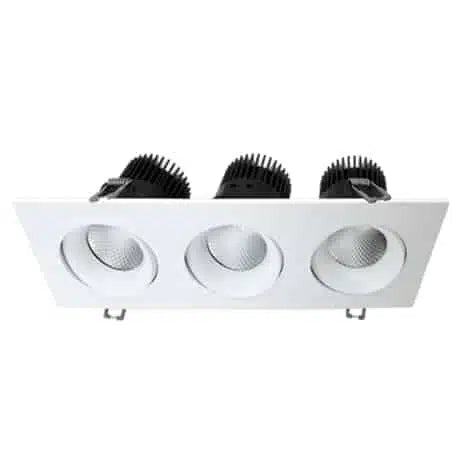 Votatec 3.5″ 3 HEADS Regressed Gimbal 5Way CCT Adjustable (White/Black)