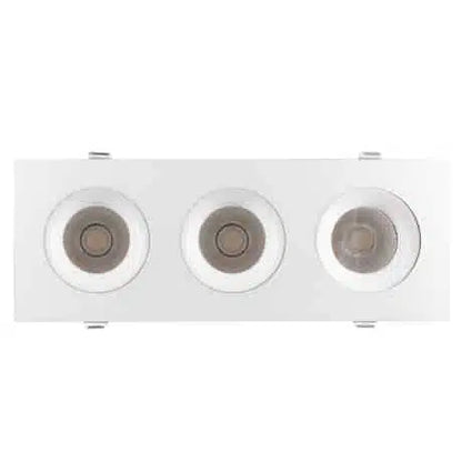 Votatec 3.5″ 3 HEADS Regressed Gimbal 5Way CCT Adjustable (White/Black)