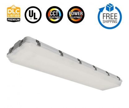 4 ft LED Vapor Tight Linear High Bay Fixture-NX-LHBJ-220W-3CCT-NEMA
