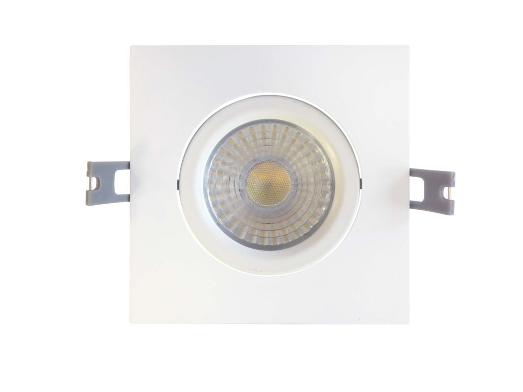 Votatec 4 inch square gimbal airtight pot light, 5-CCT