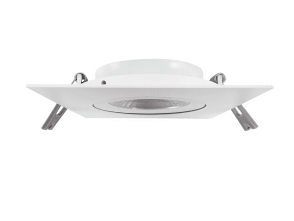 Votatec 4" Square Gimbal LED Pot Light — Slim/Airtight, 5-CCT (White/Black)