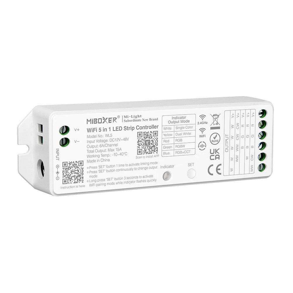 Mi-Boxer WL5 5-in-1 LED controller, WiFi and 2.4G