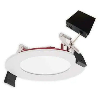 Votatec Encastré mince DEL 4 po, Résistant au feu, Câble FT6, 5CCT