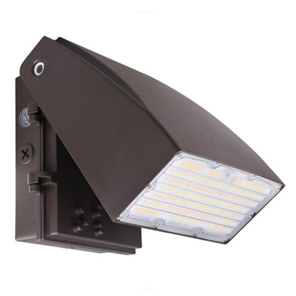 Votatec adjustable LED Wall Pack 80W|120V-347V|3CCT & Wattage Adjustable, Bronze, Photocell