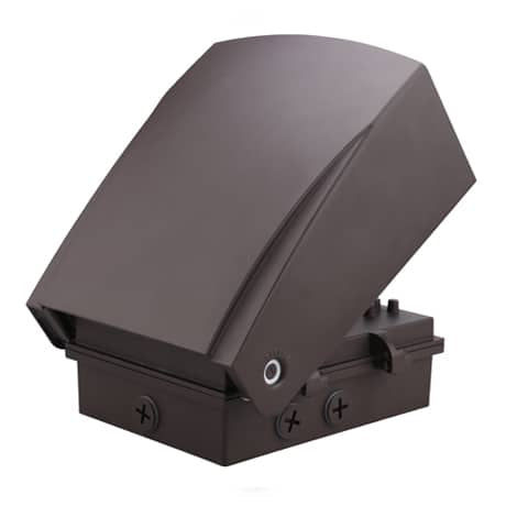 Votatec adjustable LED Wall Pack 30W |120V-347V| 3CCT & Wattage Adjustable, Bronze, Photocell