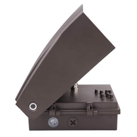 Votatec adjustable LED Wall Pack 80W|120V-347V|3CCT & Wattage Adjustable, Bronze, Photocell