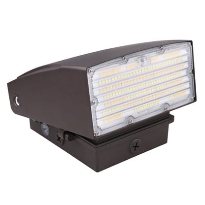 Votatec adjustable LED Wall Pack 30W |120V-347V| 3CCT & Wattage Adjustable, Bronze, Photocell