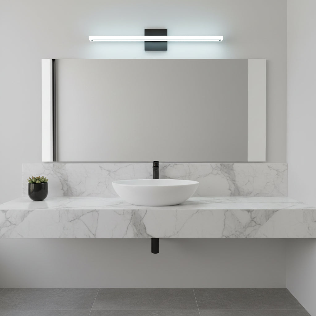 Nexled LED Vanity Light 18W, 1170lm, Frosted Bar, 3CCT, Sand Black (ETL)
