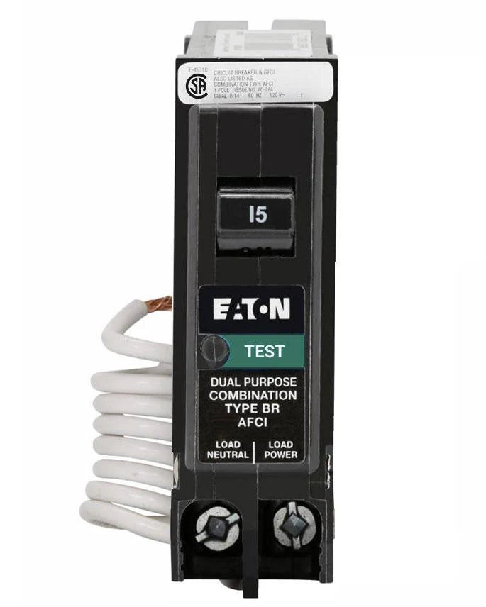 Eaton 15A arc fault AFCI breaker