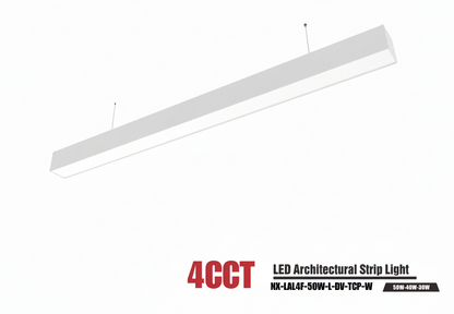 LED Architectural Strip Light  4CCT, Selectable Wattage, Linear Suspension (cUL, DLC)