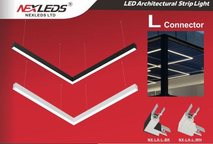 LED Architectural Linear Light Accessories & Connectors for Nexled Architectural Lights only.