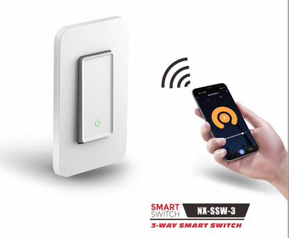 NEXLEDS 3-way smart switch, WiFi, 15A